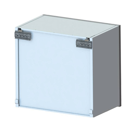 ВИТАЛИЯ Н2 — Навесной медицинский шкаф из матового стекла в алюминиевом профиле с подъёмником