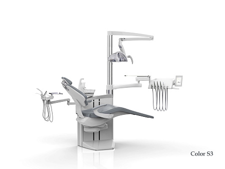 SILVERFOX 8000С CMS0 – Стоматологическая установка с нижней подачей и электрической системой управления инструментами, подачей воздуха и воды