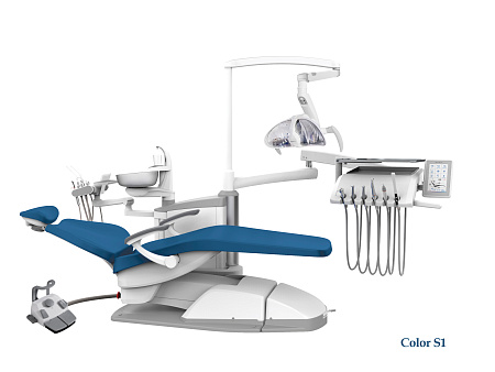 SILVERFOX 8000C-SRS0 – Стоматологическая установка с нижней подачей и с мягкой обивкой