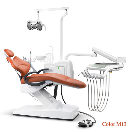 GreenMED S300 COLORFUL – Стоматологическая установка с мягкой обивкой и с нижней подачей