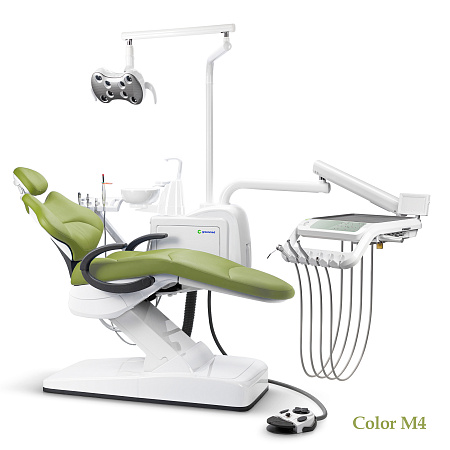 GreenMED S300 COLORFUL – Стоматологическая установка с мягкой обивкой и с нижней подачей